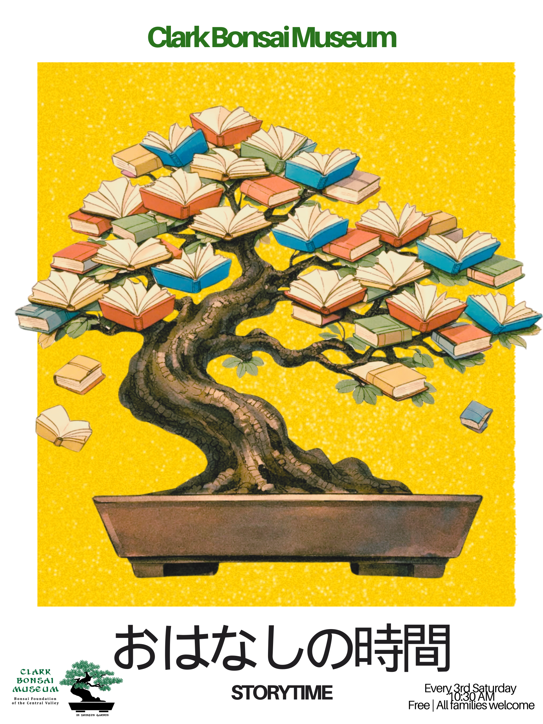 Clark Bonsai Museum Poster Storytime